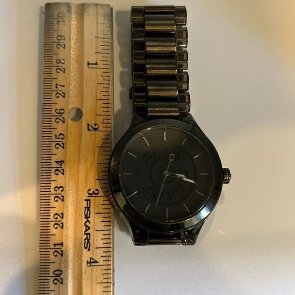 DKNY Smoke Black Dial Ladies Watch Working - Picture 4 of 4